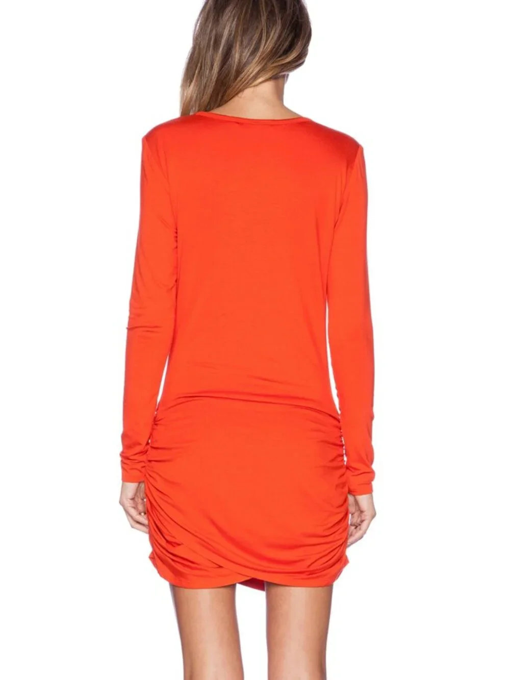 Trina Turk | Romana Vibrant Ruched Long Sleeve Mini Dress